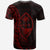 Guam T Shirt Custom Polynesian Pattern Style Red Color - Polynesian Pride