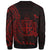 Fiji Sweatshirt - Custom Personalised Polynesian Pattern Style Red Color - Polynesian Pride