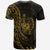 Samoa T Shirt Polynesian Pattern Style Gold Color - Polynesian Pride