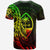 Guam T Shirt Custom Polynesian Pattern Style Reggae Color - Polynesian Pride