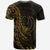 Pohnpei T Shirt Custom Polynesian Pattern Style Gold Color - Polynesian Pride