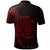 Nauru Polo Shirt Polynesian Pattern Style Red Color - Polynesian Pride