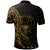 Pohnpei Polo Shirt Polynesian Pattern Style Gold Color - Polynesian Pride