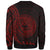 American Samoa Sweatshirt - Polynesian Pattern Style Red Color - Polynesian Pride