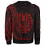 French Polynesia Sweatshirt - Custom Personalised Polynesian Pattern Style Red Color - Polynesian Pride