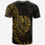 French Polynesia T Shirt Custom Polynesian Pattern Style Gold Color - Polynesian Pride