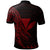 Kanaka Polo Shirt Polynesian Pattern Style Red Color - Polynesian Pride