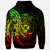 Solomon Islands Zip Hoodie Custom Polynesian Pattern Style Reggae Color - Polynesian Pride