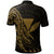 Kanaka Polo Shirt Polynesian Pattern Style Gold Color - Polynesian Pride