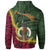 Vanuatu Zip Hoodie Seal of Vanuatu Polynesian Patterns - Polynesian Pride