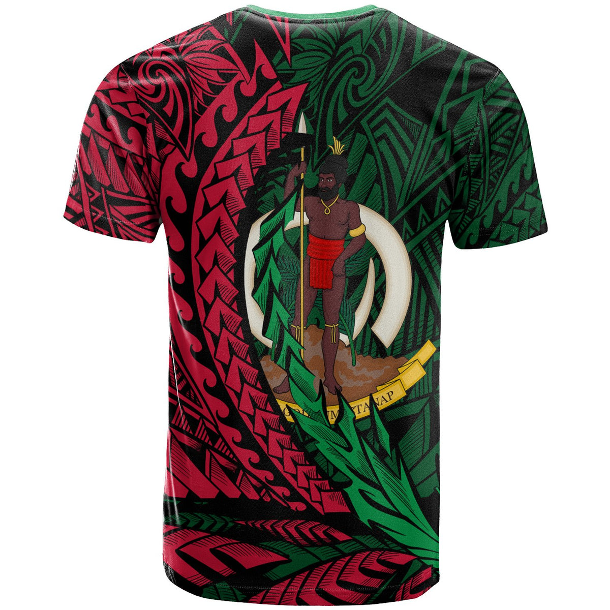 Vanuatu T Shirt Sanma Wings Style - Polynesian Pride