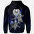 Tahiti Polynesian Zip up Hoodie Blue Turtle Couple - Polynesian Pride