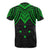 Pohnpei T Shirt Micronesian Pattern Green Armor Style - Polynesian Pride