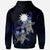 Nauru Polynesian Zip up Hoodie Blue Turtle Couple - Polynesian Pride