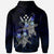 Kosrae Polynesian Zip up Hoodie Blue Turtle Couple - Polynesian Pride