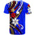 Vanuatu T Shirt Tribal Flower With Special Turtles Dark Blue Color - Polynesian Pride