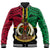 (Custom Personalised) Vanuatu Baseball Jacket Tribal Vanuatu Coat Of Arms Flag Style No2 LT9 Unisex Black - Polynesian Pride