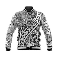 Traditional Polynesian Tribal Tattoo Retro Baseball Jacket Black LT9 Unisex Black - Polynesian Pride