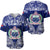 Samoa Coat Of Arms Baseball Jersey Polynesian Pattern LT9 Blue - Polynesian Pride