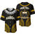 (Custom Personalised) Samoa Ula Nifo Tribal Baseball Jersey Gold Style LT6 Gold - Polynesian Pride