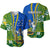 (Custom Personalised) Solomon Islands Polynesian Baseball Jersey LT6 Blue - Polynesian Pride