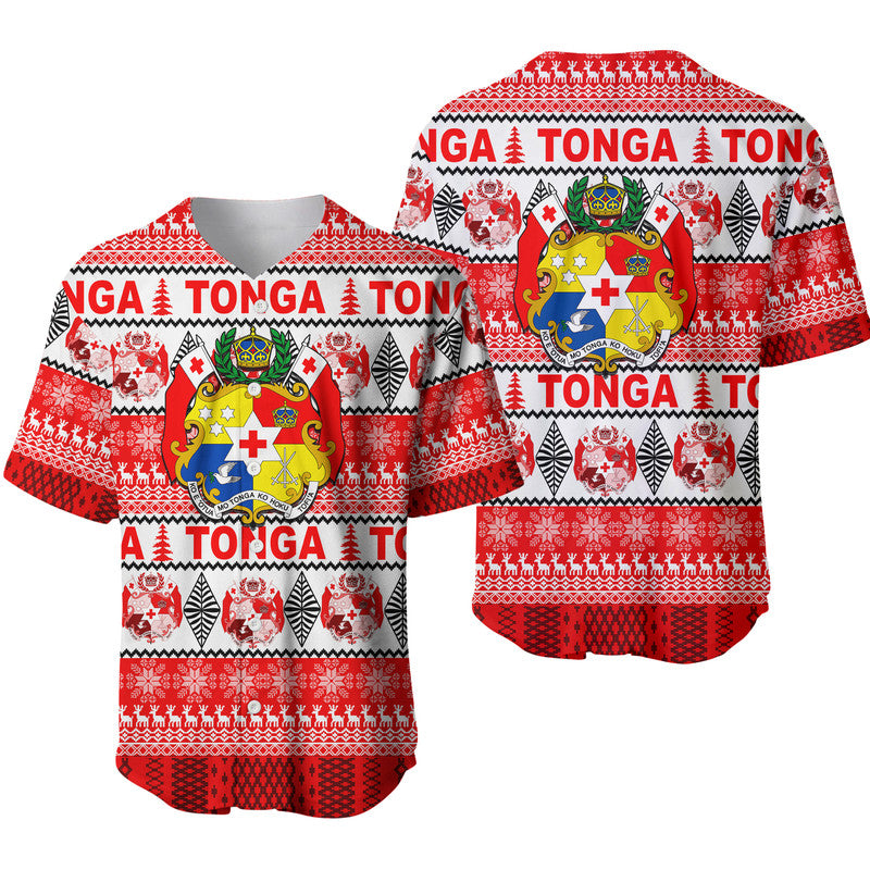 Tonga Christmas Baseball Jersey 2022 LT6 6X - Polynesian Pride