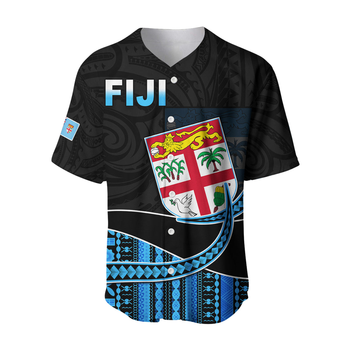 (Custom Personalised) Fiji Polynesian Baseball Jersey Featured Fijian Lovers LT13 - Polynesian Pride