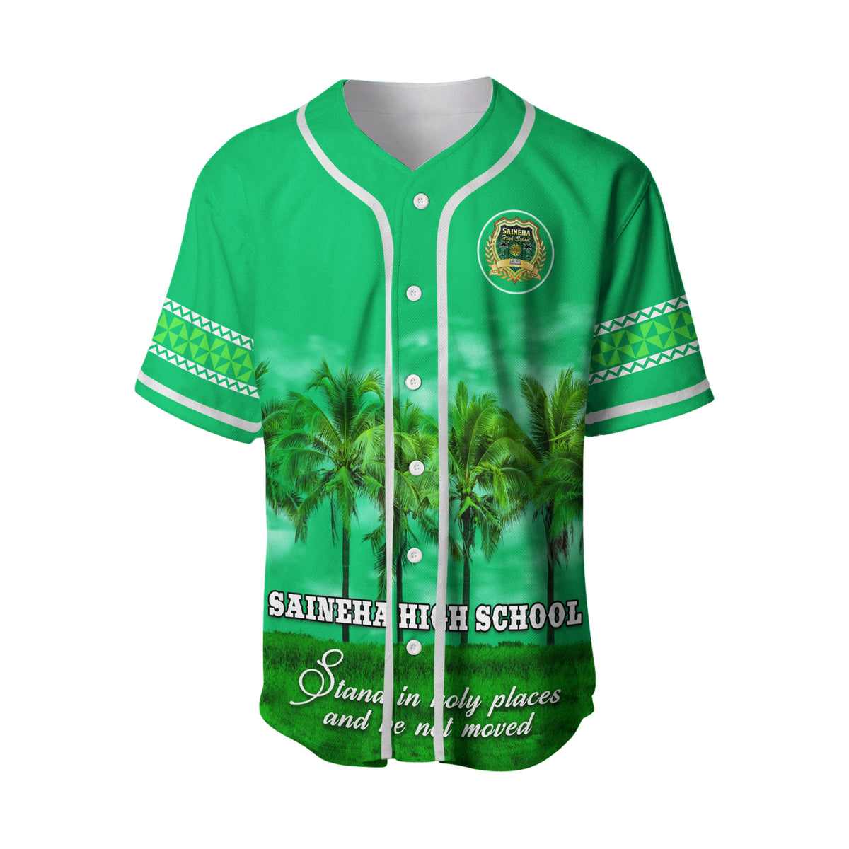 (Custom Personalised) Saineha High School Baseball Jersey - Class Year and Your Text LT13 - Polynesian Pride