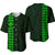 Hawaiian Kakau Baseball Jersey Simple Style Full Color LT6 Light Green - Polynesian Pride