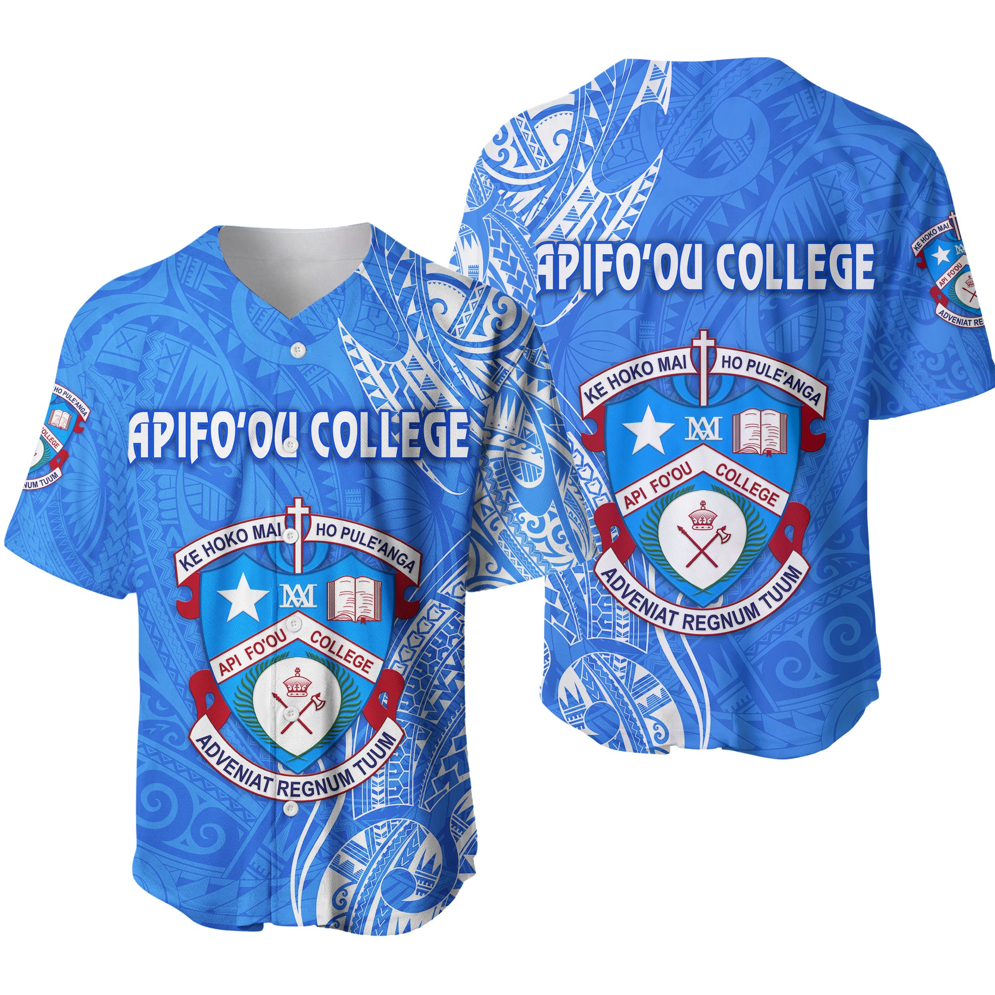 Tonga Apifoou College Baseball Jersey Simple Vibes LT8 - Polynesian Pride