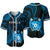 Tonga Pattern Baseball Jersey Always Proud Version Blue LT13 - Polynesian Pride