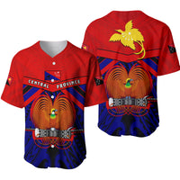 Central Province Baseball Jersey Papua New Guinea LT13 Red - Polynesian Pride