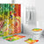 Tonga Floral Bathroom Set Sea Turtle - Reggae LT7 Reggae - Polynesian Pride