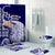 American Samoa Personalised Bathroom Set Bald Eagle LT7 Blue - Polynesian Pride