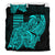 Hawaii Kakau Bedding Set Polynesian Floral Tribal Aqua Version LT9 - Polynesian Pride