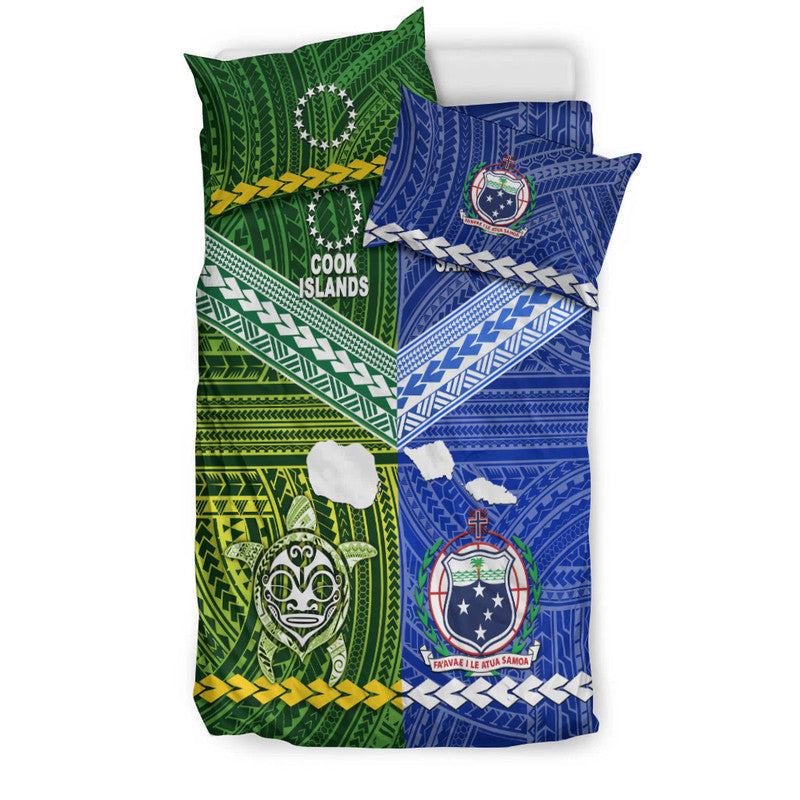 Samoa And Cook Islands Bedding Set Together LT8 - Polynesian Pride