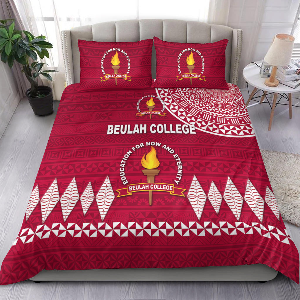 Tonga Beulah College Bedding Set Simple Style LT8 Maroon - Polynesian Pride