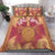 Hawaii Turtle Gold Tropical Leaves Polynesian Bedding Set - Royal Style - AH Red - Polynesian Pride