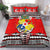 (Custom Personalised) Tonga Ngatu Bedding Set Red Style LT6 Bedding Set Red - Polynesian Pride