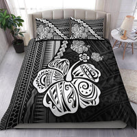 Polynesian Hibiscus Bedding Set Hawaiian Style No.4 LT6 Black - Polynesian Pride