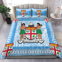 (Custom Personalised) Fiji Bedding Set Blue Style No.1 LT6 Blue - Polynesian Pride