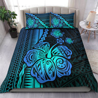Polynesian Hibiscus Bedding Set Hawaiian Style No.2 LT6 Black - Polynesian Pride