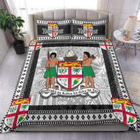 (Custom Personalised) Fiji Bedding Set Black Style No.1 LT6 Black - Polynesian Pride