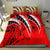 Polynesian Bedding Set - Tropical Leaf Red Style Red - Polynesian Pride