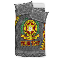(Custom Personalised) Tonga Vava'u High School Bedding Set Simplified Version - Grey LT8 - Polynesian Pride