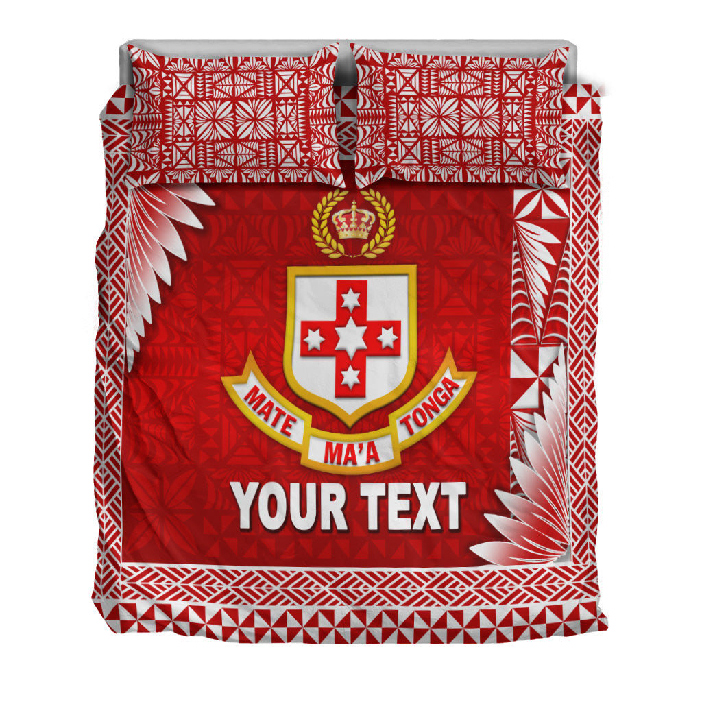 (Custom Personalised) Tonga Kolisi Tonga College Bedding Set Simplified Version LT8 - Polynesian Pride