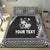 (Custom Personalised) Tonga Coat Of Arms Bedding Set Simplified Version - Black LT8 Black - Polynesian Pride