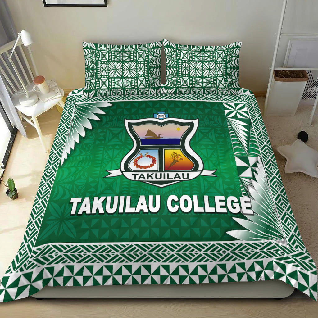 Tonga Takuilau College Bedding Set Simplified Version LT8 Green - Polynesian Pride