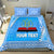 (Custom Personalised) Tonga Lavengamalie College Bedding Set Simplified Version LT8 Blue - Polynesian Pride