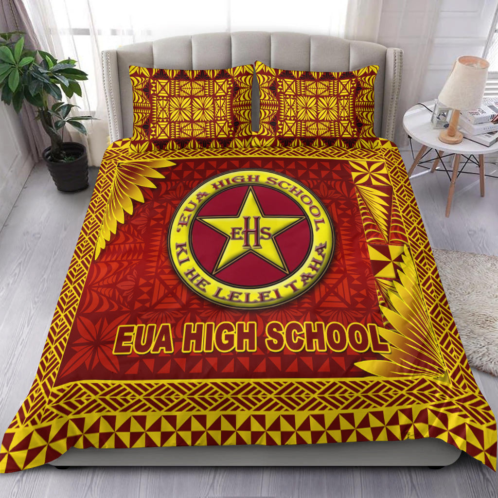 Tonga Eua High School Bedding Set Simplified Version LT8 Maroon - Polynesian Pride